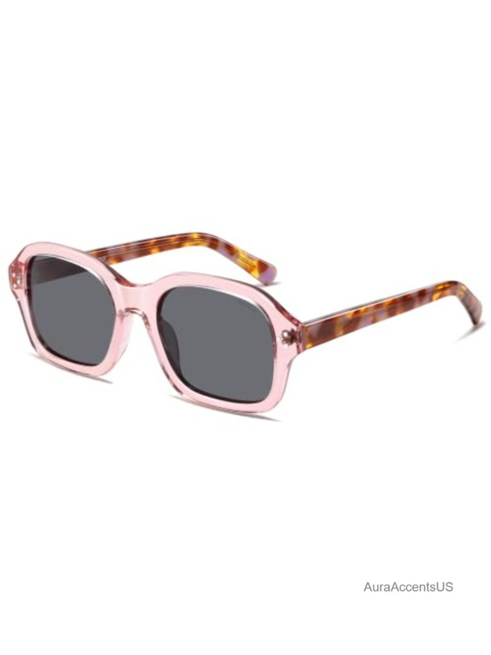 SOJOS Square Hexagonal Acetate Polarized UV400 Sunglasses Oversized Retro